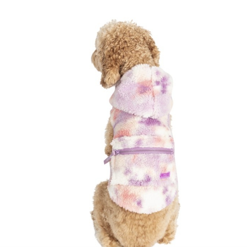 ❌❌SOLD❌❌☎️ Justice NWT Dog Fleece Tie-Dye Hoody, Med